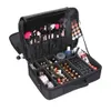 Make-up-Koffer für Damen, großes Fassungsvermögen, 3 Schichten, Kosmetik-Organizer, Pinseltasche, Make-up-Tasche, Kosmetikkoffer für Make-up 25157759407