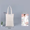 DIY Werbung Sublimation Canvas Tasche Umweltfreundliche leere Einkaufen Handtasche Damen Baumwolltasche Wärmeübertragung Druck Angekippte Größe A07