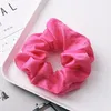 Satin Solid Hair Scrunchies Women Elastic Hair Bands Stretchy Scrunchie Girls Headwear Silky Loop Ponytail Holder Hairbands 50pcs FQ0222A