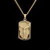 Herren Hip Hop Halskette Schmuck Edelstahl Jesus Anhänger Halskette Mode Gold Dog Tag Halsketten