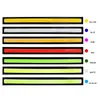 10x 17 cm COB LED DRL Driving Dayme Running Lights Strip 12V COB LED DRL Bar Aluminium Stripes Panel Car Working9089060