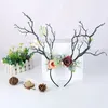Gothic Antlers Deer Horns Branch Flower Twig Hair Band Headband Cosplay Fancy Head Dress Christmas Costume Hairband Photo Props
