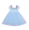 Jolies filles robe 2020 nouveau été filles vêtements fleur princesse robe enfants été vêtements bébé filles robe décontracté GD151