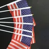 Drapeau américain américain tenu à la main petit mini drapeau USA US American Festival Party Supplies drapeau 14 * 21 cm LJJK2168