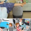 3 طبقات قابلة للنفخ في قدم الراحة وسادة الأطفال البالغين سرير طائرة وسادة السفر ارتفاع قابلة للتعديل للساق خلال رحلات المسافرة الطويلة C257D