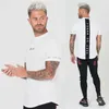 Neue Turnhallen Kleidung Fitness Tees Männer Mode Verlängern Hip Hop Sommer Kurzarm T-shirt Baumwolle Bodybuilding Muskel Jungs Marke