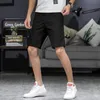 2019 verano pantalones cortos suaves ocasionales de los hombres de verano cinco pantalones sencillos elegantes y elegantes y elegantes pantalones cortos de algodón de mediana edad