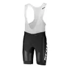 Scott Team Cycling Kortärmade Jersey Bib Shorts Set Partihandel 3D Gel Pad Top Märke Kvalitet Bike Sportwear U40736