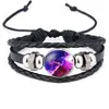 Universe Sky moon charm glass cabochon bracelet Adjustable multilayer bracelets women kids fashion jewelry will and sandy