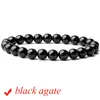 8MM Fashion Brand Luxury Natural Stone Healing Crystal Stretch Beaded Bracelet Donna Uomo Handmade Precious Gemstone Round Bracciali Gioielli