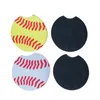 18 Styles Baseball Leopard Cactus Sottobicchieri per auto in neoprene Sottobicchieri per auto Portabicchieri per tazze per auto Mat Contrast Home Decor Accessori ZZA2117