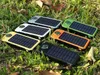 Оптовая -20000mAh Solar Power Bank зарядное устройство внешней резервной батареи с розничным Box для iPhone IPad Samsung мобильный телефон