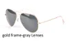 Whole-Pilot Sunglasses for Men Women Fashion Brand Designer Sunglasses Metal Frame Glass Lens UV400 Excellent Quality Sunglass2502