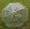 100 stks 34 "Big Clear Leuke Bubble Diepe Dome Paraplu Meisje Windweerstand
