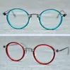 Wholesale-plate frame pure titanium spectacle frame retro round glasses men's and women's nearsightedness