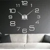 Zegary ścienne Zegar dekoracji domowej Big Mirror Modern Design DIY naklejka Unikalna prezent Fashion Clock1