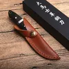 Top Quality Damascus Survival Straight Knife Damascus Steel Drop Point Blade Full Tang Wood Handle Fixed Blade Knives