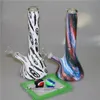 Tubo de água de vidro Bapo grosso Bongud água 11 polegadas Dab Rig Bongs Bongs Bongus de óleo com acessórios para fumantes Dabber Tool Silicone Container