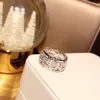 Anillo circular de marca para mujer, joyería clásica de moda para fiesta, bola de oro rosa, banquete, anillos lujosos para hombre, se vende bien, shipp252a