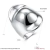 뜨거운 판매 Epacket DHL 도금 스털링 실버 큰 엄지 모자 링 DHSR50 미국 크기 8; 무료 배송 남녀 925 실버 플레이트 밴드 반지 보석