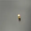 Freeshipping Gold Tone SMA Male to Male Plug in Series RF Coaxial Cable Coupler Adapter Connector