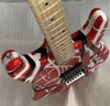 Gang Eddie Edward Van Halen 5150 White Stripe Red Electric Guitar Floyd Rose Tremolo Locking Nut Maple Neck Fingerboard 1 Bri2223330