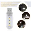 LED Light Night Light Mini Przenośna Lampa czytająca USB 3leds 8leds Lampa książek do czytania Notebook Power Bank Computer Laptop