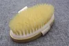 Hot Dry Skin Body Soft Natural Brush Borstel Houten Bad Douche Borstel Borstel Spa Body Borstel zonder Handvat Geil Schoon DC794