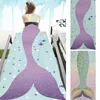 150 * 75cm Mermaid Cauda Toalha de Praia Retângulo Microfibra Toalhas Tapetes Coberturas Cartoon Beach Cobertor Mole Bath Towel A-ljja2352