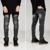 Fashion-New Wrinkred Jeans 1pcs Stretch Trousers Mäns Jeans