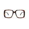 All'ingrosso-occhiali da vista Sexy Oversize Square Designer Donna Occhiali da vista Montatura da vista in metallo fashioLens Eye 2019