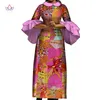 New fashion African women's dress sexy African dress white gauze and cotton product dewax clothing slim long WY3728