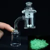 10mm 14mm 18mm mannelijke vrouwelijke quartz banger nagel met cycloon spinnen carb cap en terp parel insert voor glas bongen roken 2 stks goedkoopste