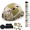 Tactical Airsoft PJ Fast Helmet Outdoor Equipment Paintabll Shooting Head Protection Gear ABS Simple Version No01-010