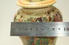 Fino porcelana chinesa velha pintado esmalte porcelana potes coleção de arte clássica e decorações para casa