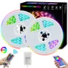 5m RGB 스트립 SMD 주도 5050 150 LED 스트립 빛 + 44 + 키 RF 원격 블루투스 APP + 12V 3A 전원 무료 배송