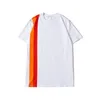 Hot Men's T-shirts Harajuku Casual T-shirt för män Rolig Stripe Kortärmad Svart Vit Man Tee Shirt