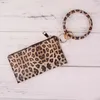 New Fashion Multiful Key Ring And Phone Wallet Pu Leather O Key Ring With Matching Wristlet Bag Keychain Chain for Women Girls Lady