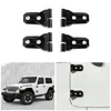 Charnière de porte de voiture 2 portes/couvercle de charnière/support de pneu de secours lit de couverture de charnière pour Jeep Wrangler JL 2018 + accessoires extérieurs automatiques