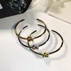 Stainless Steel Knotted Men and Women Friendship Sier Rose Gold Open C Shaped Bracelet Jewelry Designer Bangle