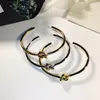 Pulsera anudada de acero inoxidable para hombres y mujeres, pulsera de amistad, plata, oro rosa, pulsera abierta en forma de C, joyería de lujo diseñador2652991