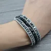 10Pcs Handmade Gem Semi Precious Gemstone 4MM Round Zebra Jasper Beads 6MM Faceted Onyx Beaded Leather Wrap Bohemian Weaving Stone Jewelry