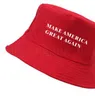 Chapéu Make America Great Again Donald Trump Bucket Hat 3 CORES Homens mulheres chapéu de verão KKA6637