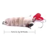 Fiske sked lock 5cm 11,7 g 6 # krokar Spinner Spoon Trolling Laser för havsfisk Fiske krok Sked Lures 50pcs Gratis frakt