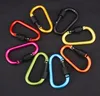 8 cm aluminium aluminium Carabiner D-ring breloczek breloczek klip wielokolorowy camping climbing keyring snap hook na zewnątrz zestaw Podróże Quickdraws Carabiner