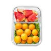 Microwavable Glass Lunch Box with Divider,Lid,Bag; Meal Prep Glass Food Storage Containers with 2 Compartments; Lunch Container C18112301