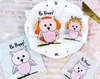 New 400pcs/lot Small Accessories Cellophane Favor Mini Bags, Self Seal Party Gift Packaging, cute owl 10x10+3cm envelope cookies bags