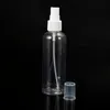 Atacado vazio PET de plástico Frascos do pulverizador 120ml Refillable Limpeza Plastic Bottle Perfume Spray com Belas Cap Atomizador Névoa