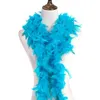 2 Yard Fluffy White Turkeyfeather Boa حوالي 40 جرامًا ملحقات ملابس الدجاج زي ريشة/ شو/ الريش لحفلات الحرف اليدوية