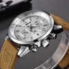 Benyar Chronograph Sport Mens Watches Top Brand Luxury Quartz Orologio Orologio Tutti i puntatori lavorano Waterproof Business Watch di5102m3971218